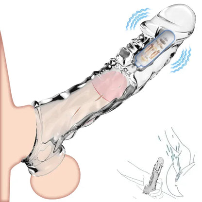 🔥 2025 HOT Deal 💥 Reusable Penis Extension Vibrator – Makes You Longer, Harder & Unstoppable 😍